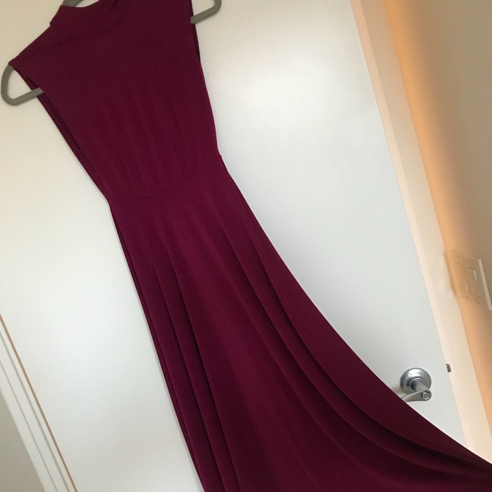 Zara mid-length dress (burgundy)
